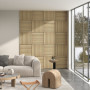 Akustikpanel Vägg Ljudabsorption 4-pack 60 x 60 cm DIY Enkel Installation, Ek