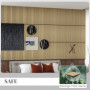 Akustikpanel Vägg Ljudabsorption 4-pack 60 x 60 cm DIY Enkel Installation, Ek