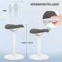 Ergonamisk Kontorspall Aktivt Sits, Höjdjusterbar 56.5 - 71.5 cm, 120 kg, Grå