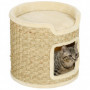 Kattgrotta med Lek- och Avkopplingsområde Φ38 x 37H cm, Khaki Beige