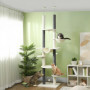 Klösträd Högt i tak, Justerbar 225 - 255 cm, Tippskydd, Vit