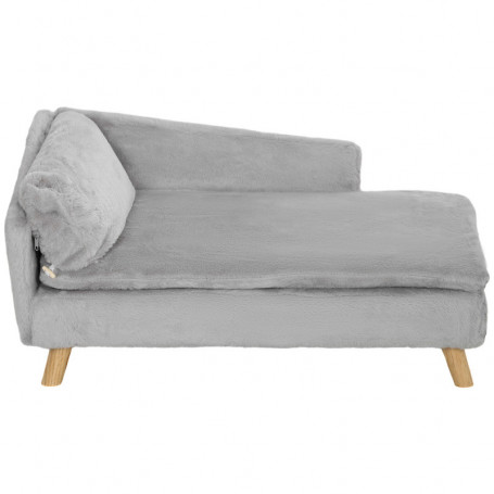 Hundsoffa Tvättbart Plyschfodral 80 x 50 x 40 cm Ljusgrå
