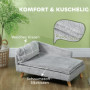 Hundsoffa Tvättbart Plyschfodral 80 x 50 x 40 cm Ljusgrå