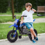 El Motorcykel för Barn med Träningshjul Blå - 2,4-5 km/h