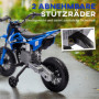 El Motorcykel för Barn med Träningshjul Blå - 2,4-5 km/h