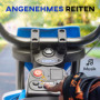 El Motorcykel för Barn med Träningshjul Blå - 2,4-5 km/h
