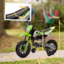 El Motorcykel för Barn med Träningshjul Grön - 2,4-5 km/h