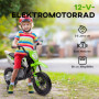 El Motorcykel för Barn med Träningshjul Grön - 2,4-5 km/h