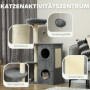 Katträd med Kattsäng 55 x 34 x 111 cm Grå