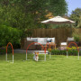 Hund Agility Träning Set 4 Delar 89 x 69 x 99 cm Vit - Orange