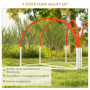 Hund Agility Träning Set 4 Delar 89 x 69 x 99 cm Vit - Orange