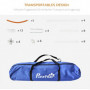 Hund Agility Träning Set 4 Delar 89 x 69 x 99 cm Vit - Orange