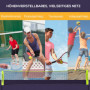 Badmintonnät Höjdjusterbart 420 x 107-155 cm med Väska