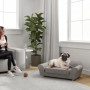 Hundsäng Soffa Tjock Tvättbar Kudde, 86.5 x52.5 x 33 cm Grå