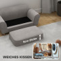 Hundsäng Soffa Tjock Tvättbar Kudde, 86.5 x52.5 x 33 cm Grå