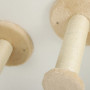 Klättervägg Kattmöbel väggmonterad 110×56×73 cm beige med klösbrädo...