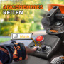 El Motorcykel för Barn med Träningshjul Orange - 2,4-5 km/h