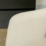Gungstol Sammet Beige med Tjock Stoppning, Brett Ryggstöd