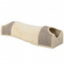 Katt Tunnel med 3 Öppningar 107 x 38 x 29 cm, Beige/Grå