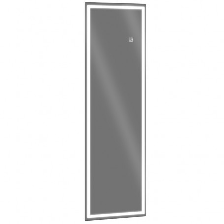 Helkropp Väggspegel med LED Belysning 120 40 x cm Silver