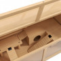 Hamsterbur med Plattform, Hängbro, Hydda, 85 x 45 x 44 cm