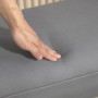 Sittbänk - Sängbänk Robust Konstruktion 102 x 36 x 51 cm, Grå Linne