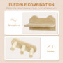 Klättervägg Kattmöbel Vägg- & takmonterad beige/gräddvit med trappo...