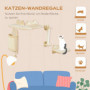 Katt Klättervägg med Lekbollar Sisal Beige