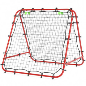 Football Rebounder Justerbar Metallram 100 x 95 cm Röd