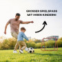 Football Rebounder Justerbar Metallram 100 x 95 cm Röd