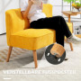 Loungesoffa 2-sits Elegant Scandi-design 117 x 56,5 x 77 cm, Gul