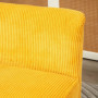 Loungesoffa 2-sits Elegant Scandi-design 117 x 56,5 x 77 cm, Gul