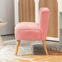 Loungesoffa 2-sits Elegant Scandi-design 117 x 56,5 x 77 cm, Rosa