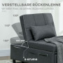 Sängfåtölj Inklusive Dyna 104 x 65,5 x 81 cm Mörkgrå