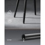 Matstol 2-pack EKHO Vintage Läder Svart -2 köksstolar