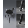 Matstol 2-pack EKHO Vintage Läder Svart -2 köksstolar