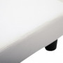 Fotpall Konstläder Vit 40 x 30 x 24 cm