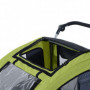 Cykelvagn för Hundar upp till 20 kg Hopfällbara 155 x 83 x 108 cm Grön