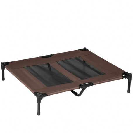 Hundsäng Hopfällbar Utomhus Brun 92 x 76 x 18 cm
