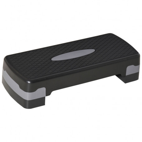 Aerobic Stepper Justerbar 68 x 29 x 15 cm Grå Svart