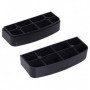 Aerobic Stepper Justerbar 68 x 29 x 15 cm Grå Svart