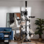 Klösträd i Takhöjd 240-260 cm Kattmöbel Mörkgrå - Höjdjusterbar