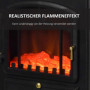 Elektrisk Kamin 950/1850 W med Flamma Effekt 41,5 x 28 x 54,8 cm Svart