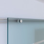 Glas Skjutdörr Satin Finish 900 x 2050 mm Installations kit