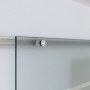 Glas Skjutdörr Satin Finish 900 x 2050 mm Installations kit