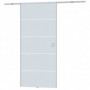 Glas Skjutdörr Satin Finish 900 x 2050 mm Installations kit