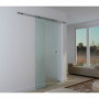 Glas Skjutdörr Matt 1025 x 2050 mm med Installations kit