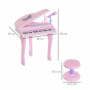 Piano för Barn MP3 USB med pall 37 Nycklar Rosa