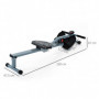 Roddmaskin med LCD Fitnessapparat Stål 130 x 47,5 x 67 cm