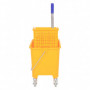 Svabbvagn med Moppress 20L Gul 63 x 27 x 67 cm